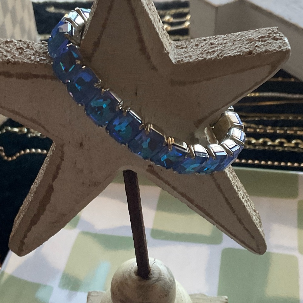 🩷 Valentine’s Day sale Sorrelli Ocean Delight Stretch Bracelet-on Palladium